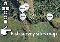 Clyde River Foundation - fish survey sites map